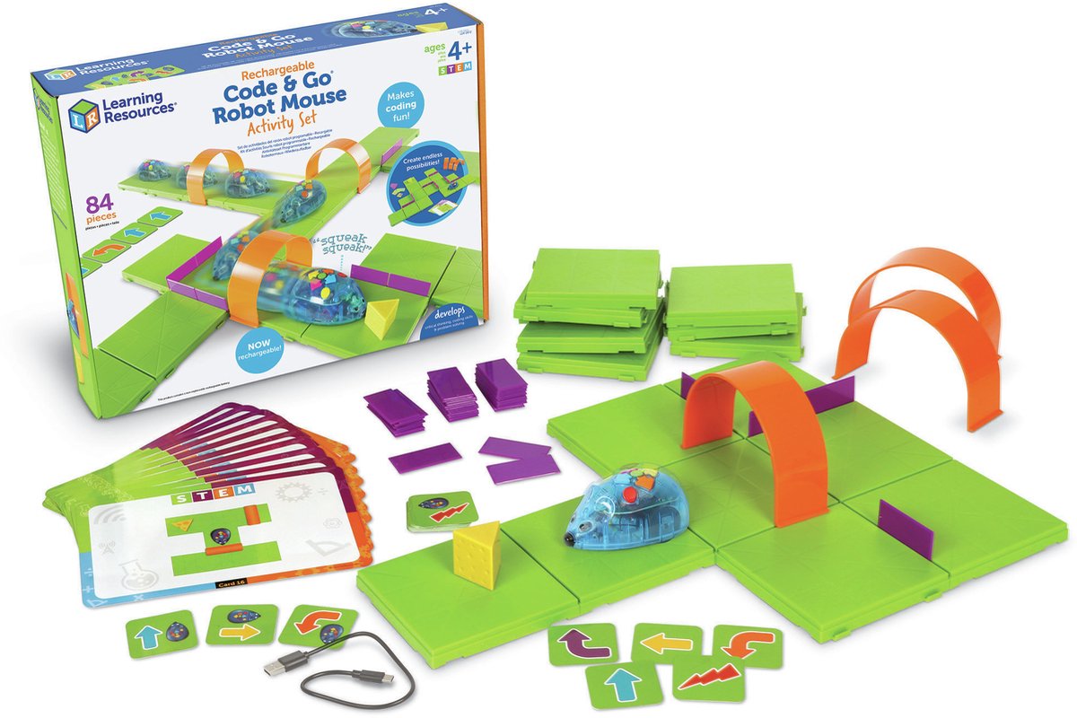 Code & Go® - Robotmuis - Activiteiten set (oplaadbare robots) 4+