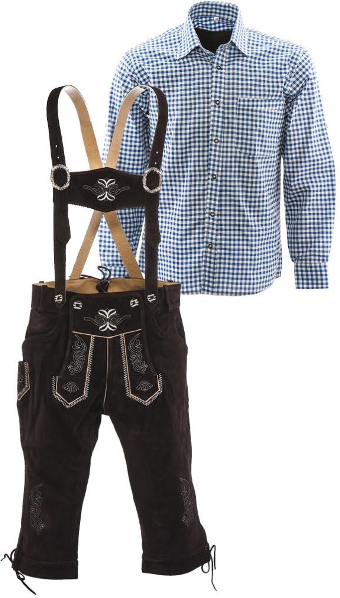 Lederhosen Anton - 100% leer, 58