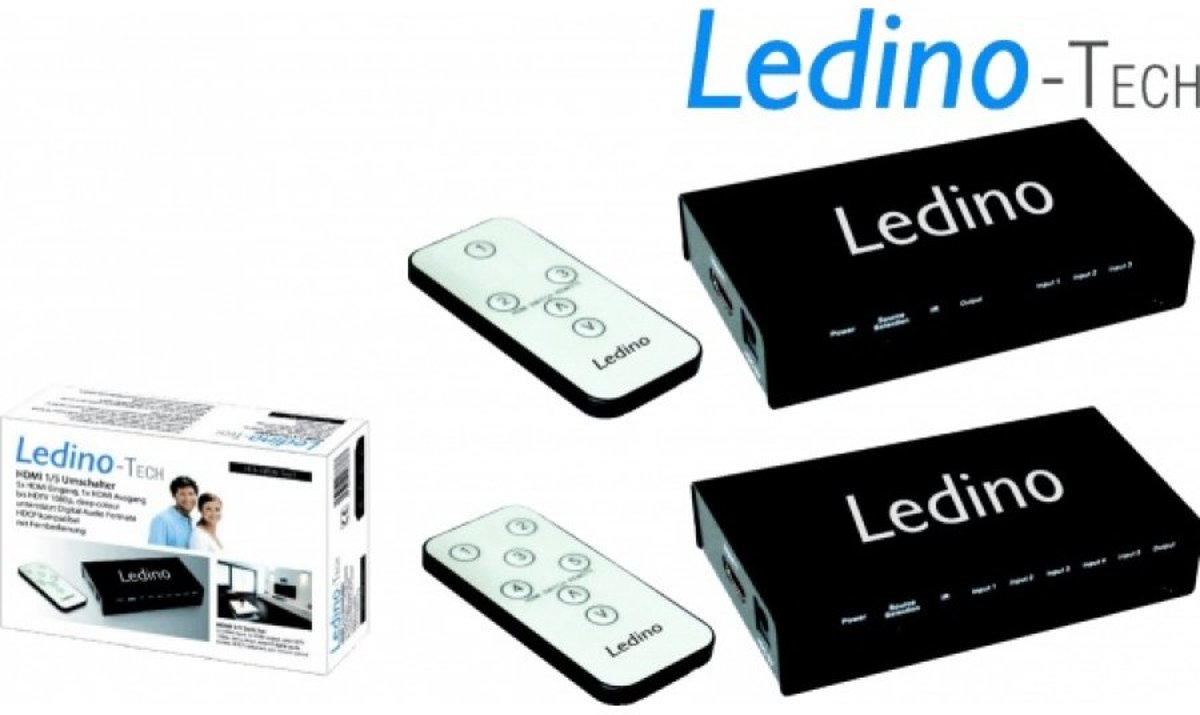 Ledino HDMI Schakelaar 5 apparaten op 1 tv