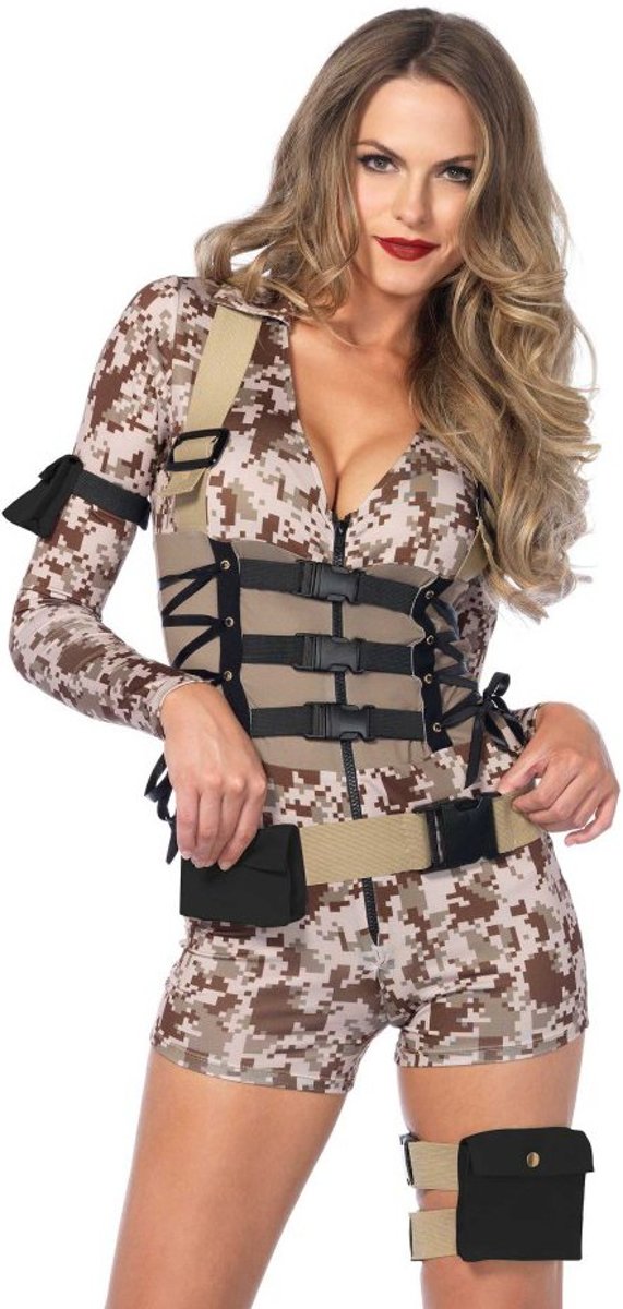 Battlefield Babe -Sexy leger kostuum voor dames - maat M