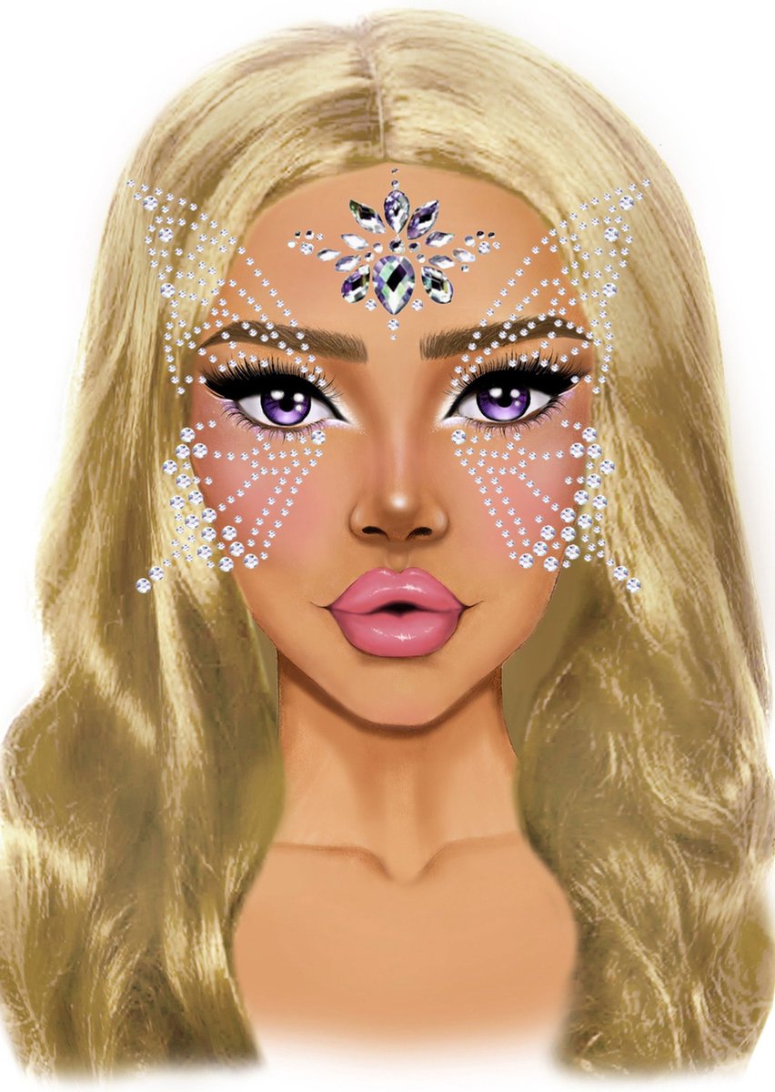 Fairy adhesive face jewels