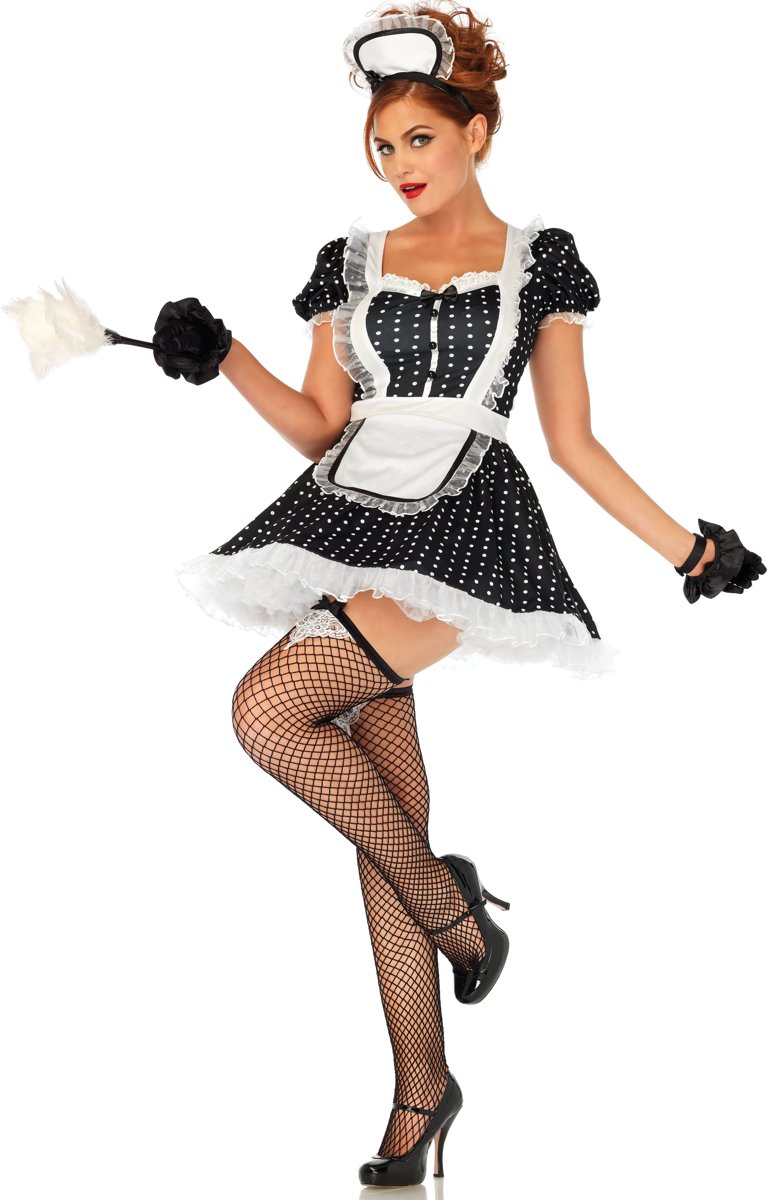 Frisky French maid