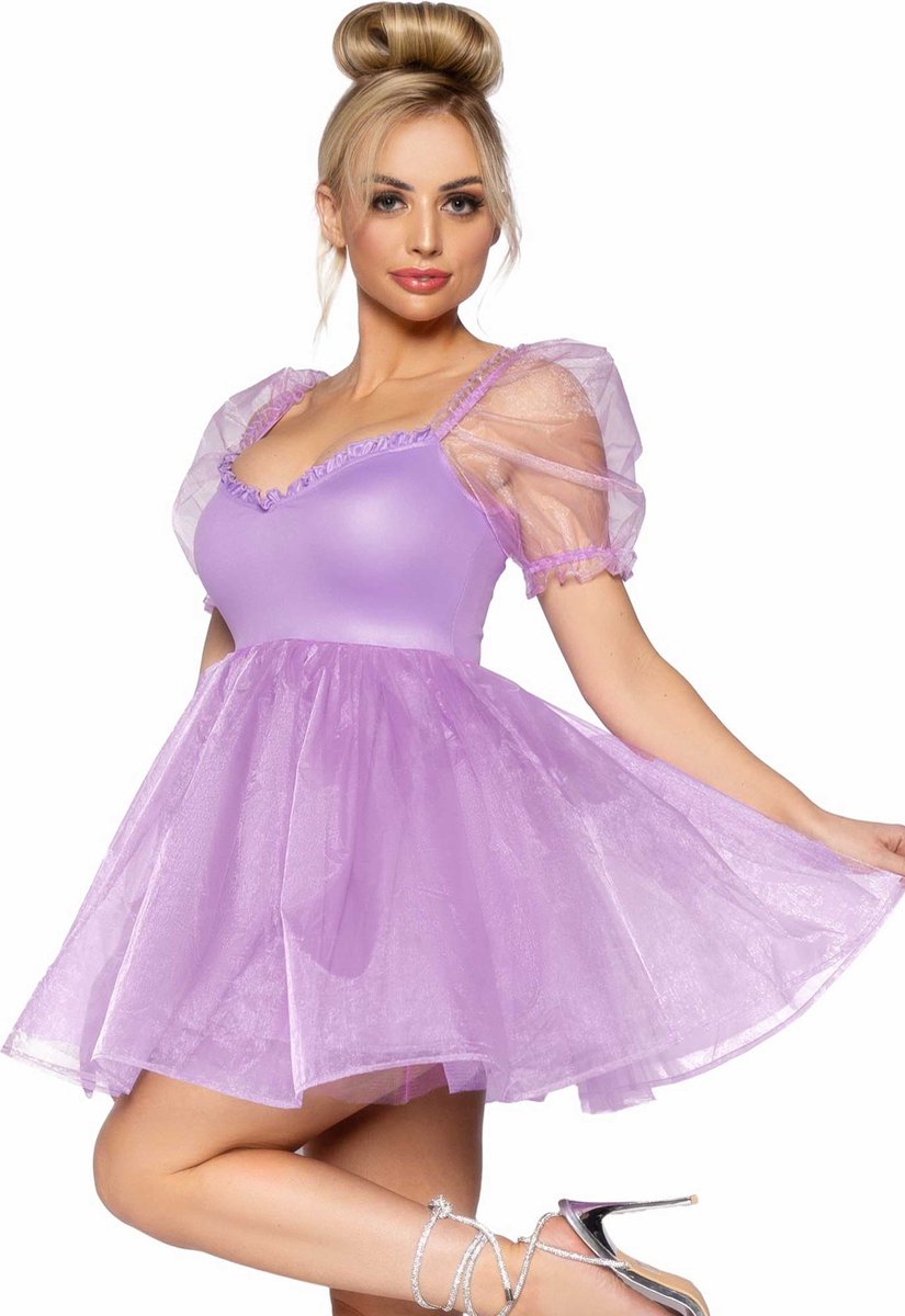 Frosted organza babydoll dress