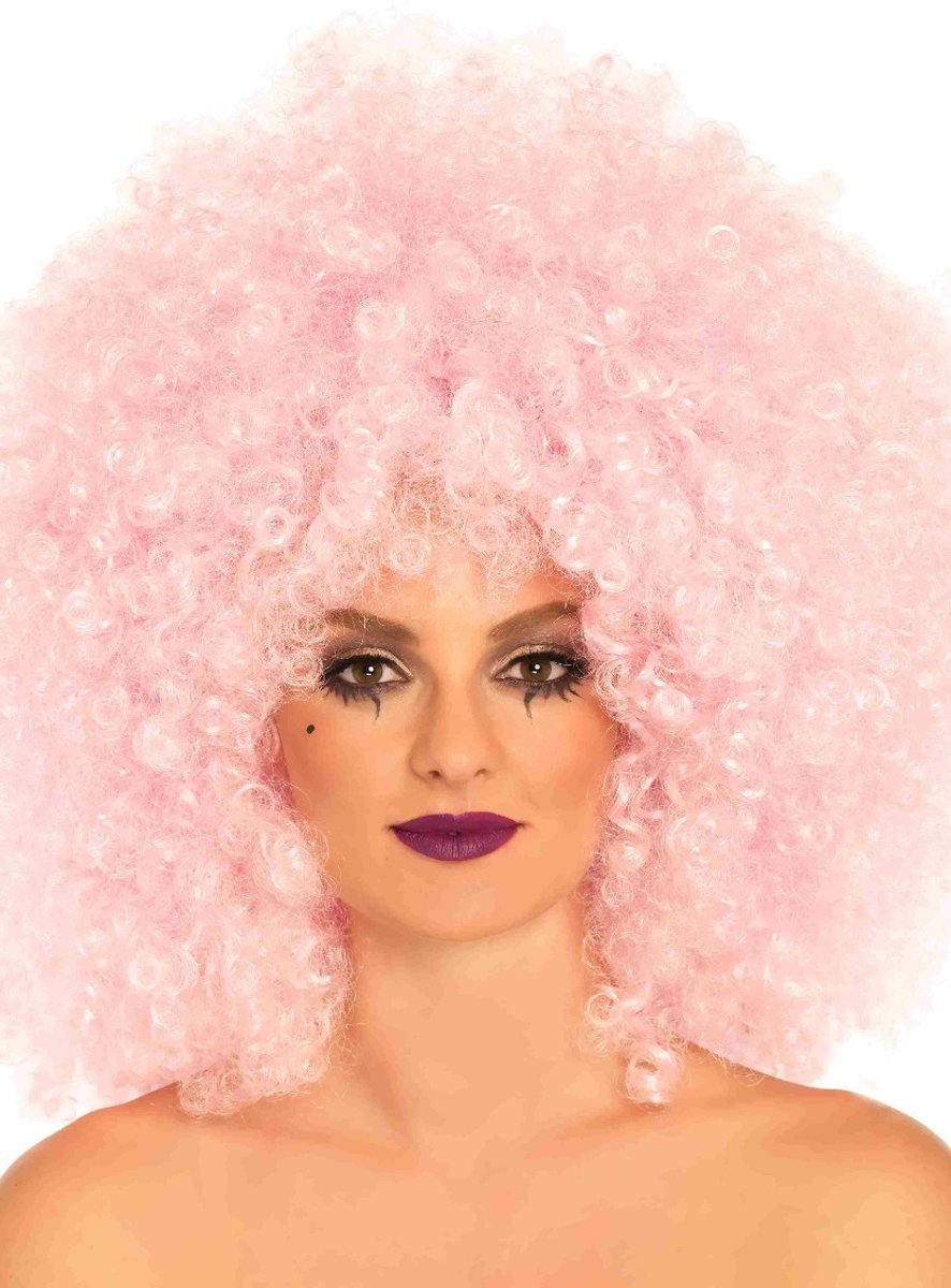 Grote Afro Pruik-pink