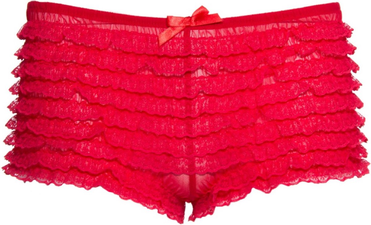 Lace Ruffle Tanga Short