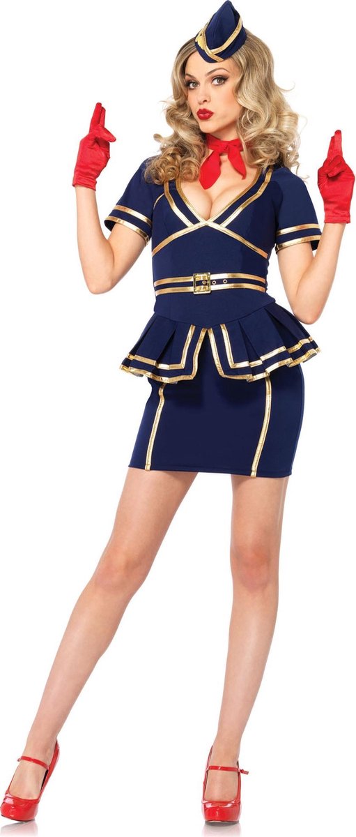 Leg Avenue - Stewardess Kostuum - Verkleedkleding - Maat M