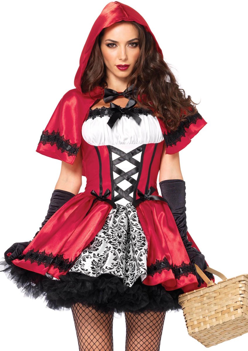 Leg Avenue Gothic Red Riding Hood, Model 85230, Maat L