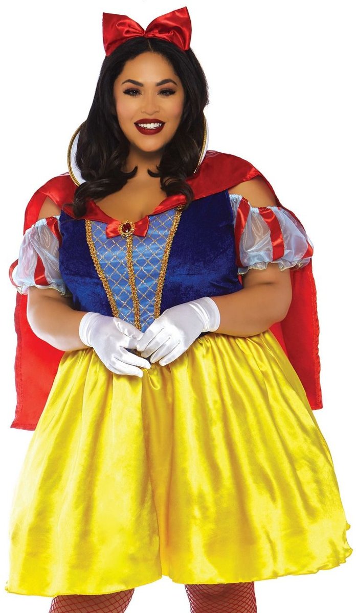 Leg Avenue Kostuum -3XL/4XL- Fairytale Snow White Multicolours