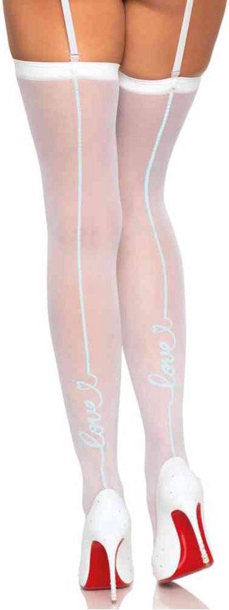 Leg Avenue Kousen True Love Backseam Wit