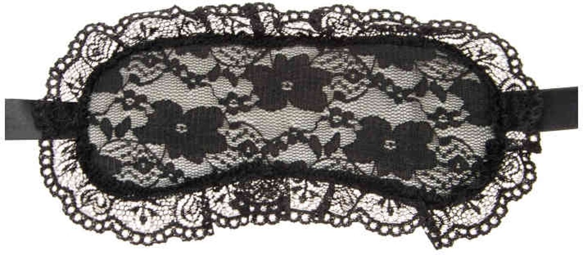 Leg Avenue Masker Lace & Satin Zwart