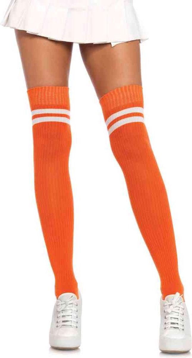 Leg Avenue Overknee sokken Athlete Oranje