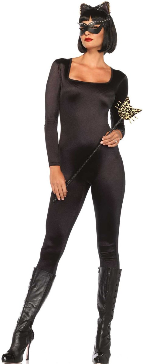 Leg Avenue sexy zwart catsuit maat S