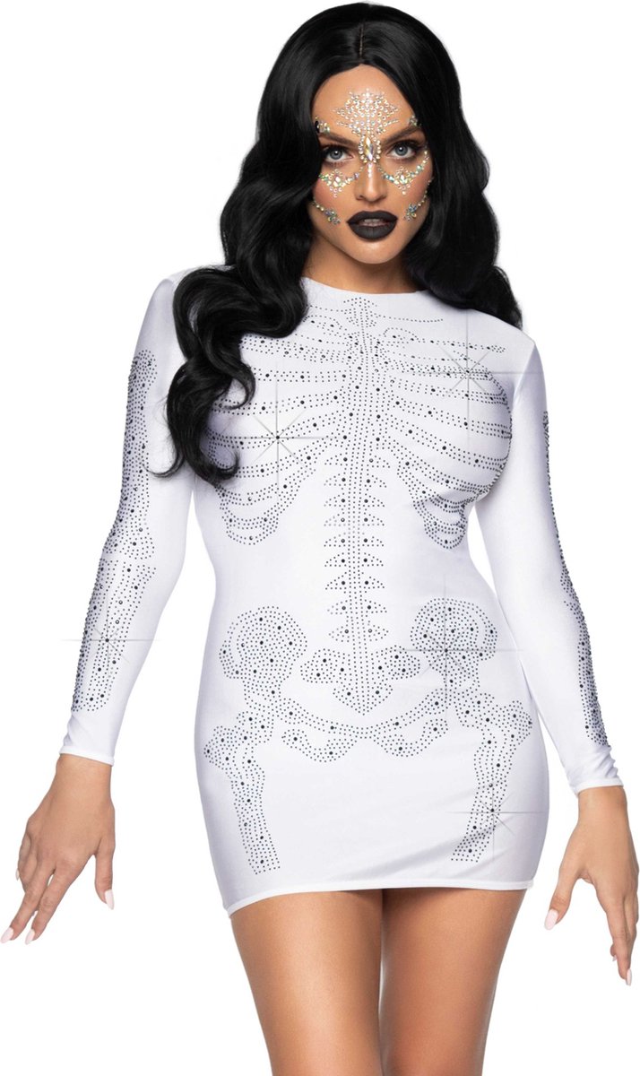 Rhinestone skeleton dress