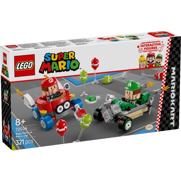   72034 Super Mario Kartt - Baby Mario Vs. Baby Luigi