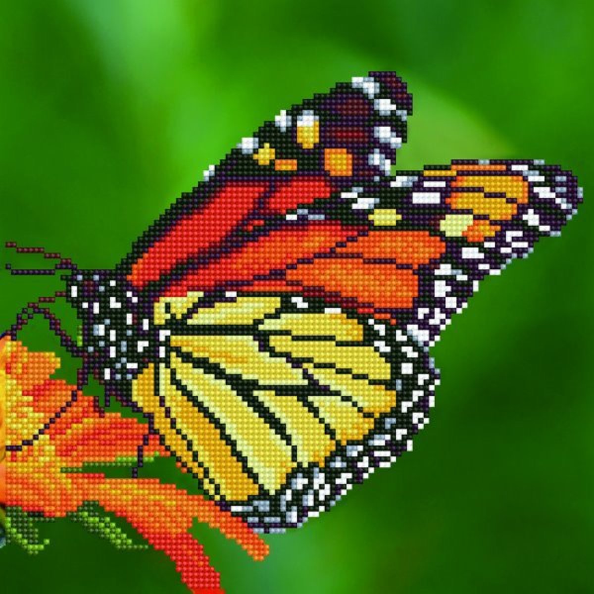 50452 DIAMOND ART(Powered by Diamond Dotz) - 30.48x30.48cm Kits Monarch Butterfly