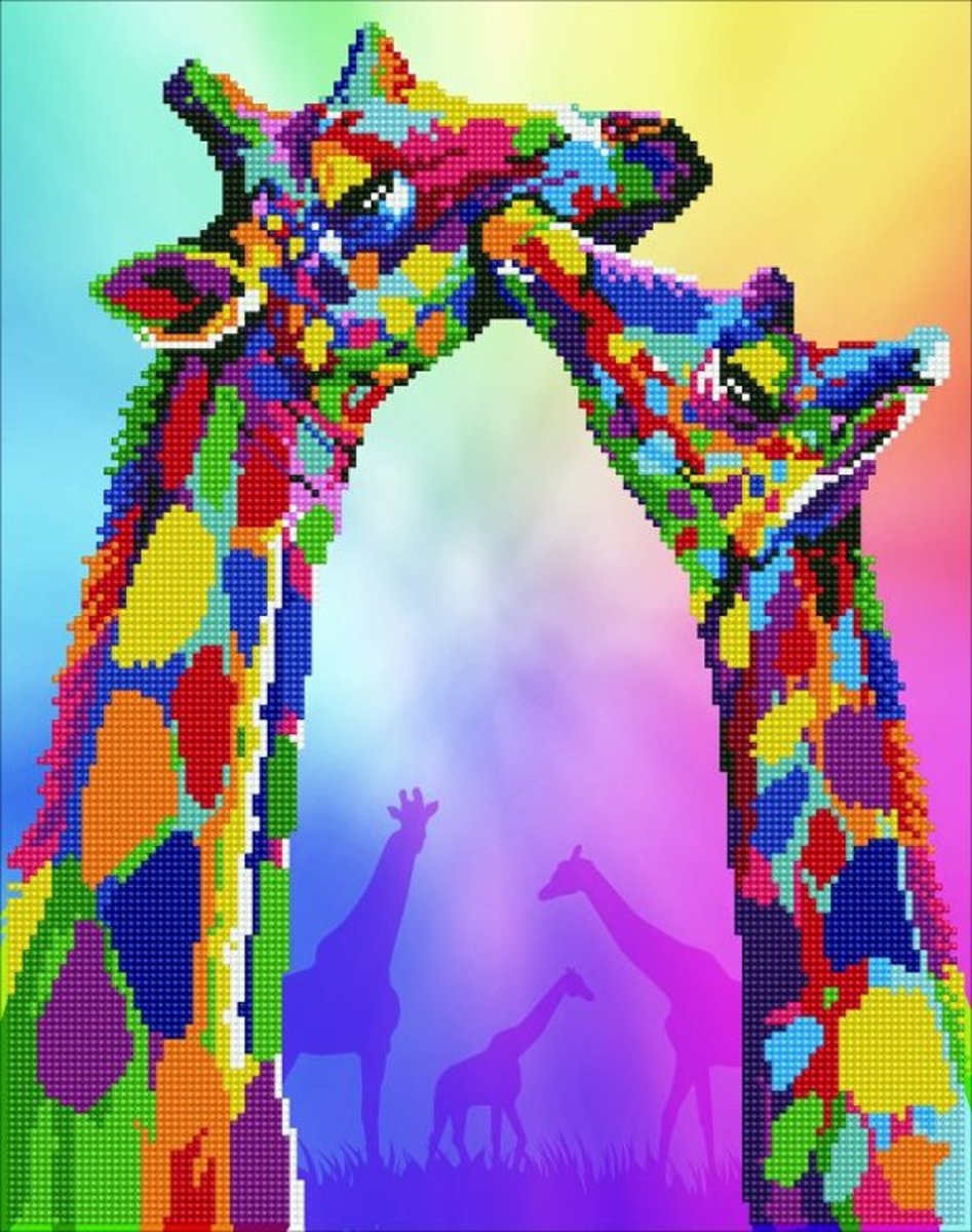 50463 DIAMOND ART(Powered by Diamond Dotz) - 37x47cm Kits Giraffes