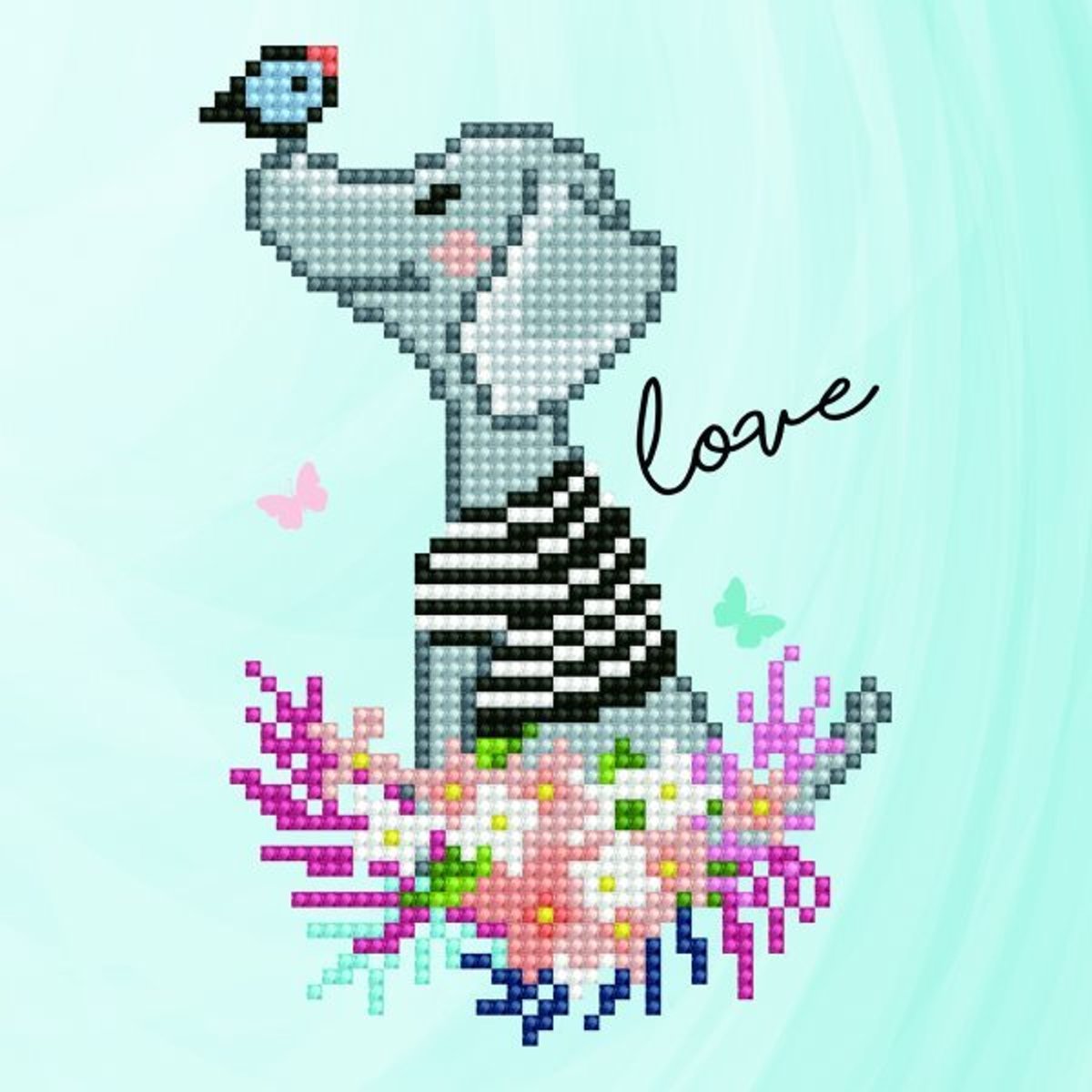 50482 DIAMOND ART(Powered by Diamond Dotz) - 20.32 x 20.32cm Kits Goggie Love