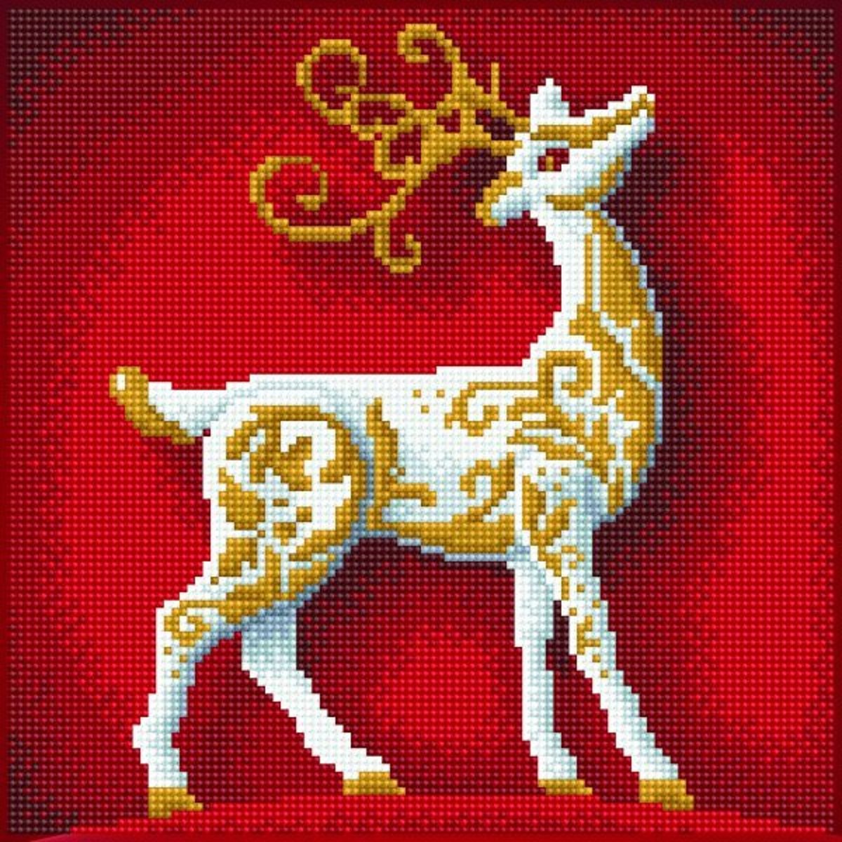 51141 DIAMOND ART(Powered by Diamond Dotz) - 30.5 x 30.5cm Kits Reindeer