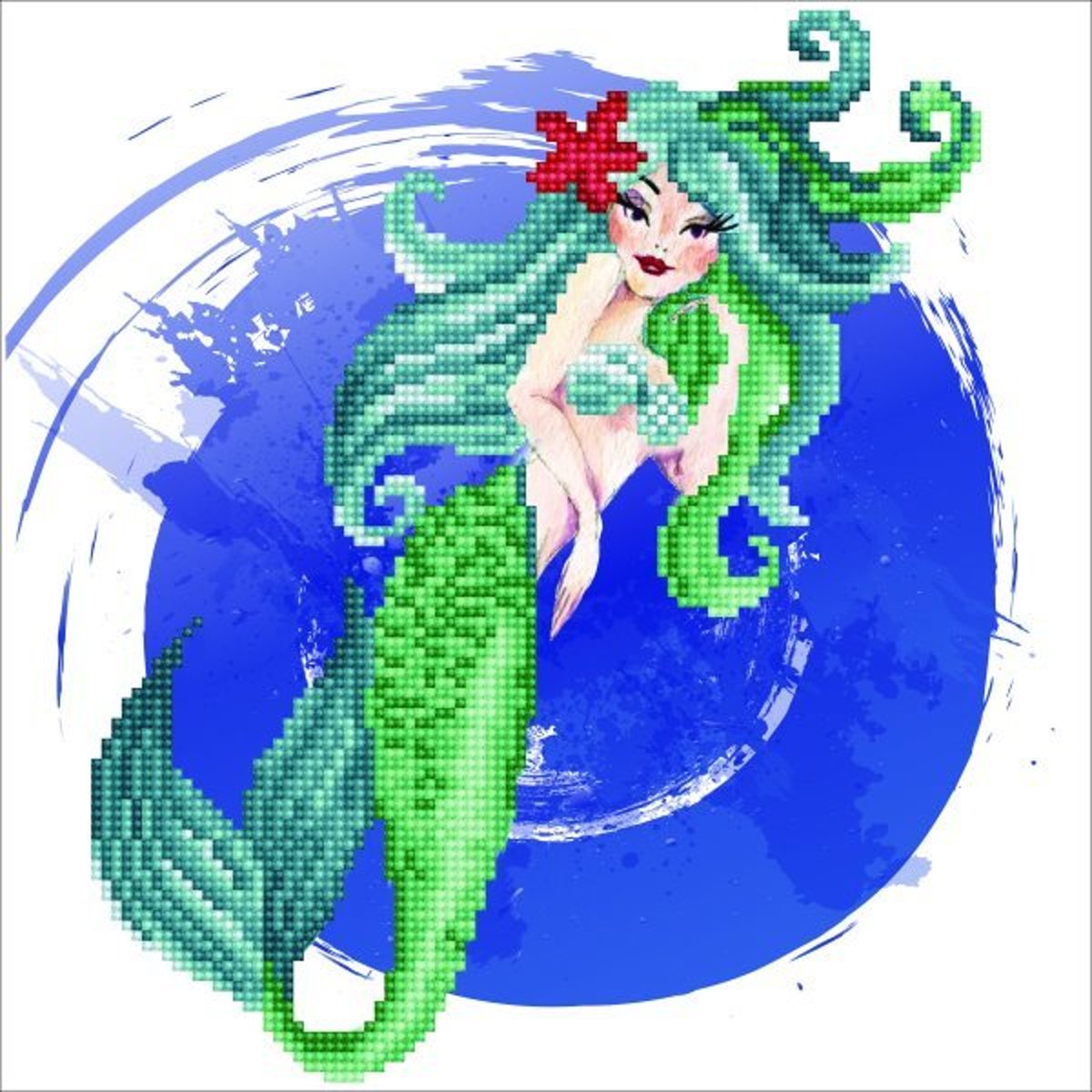 51150 DIAMOND ART(Powered by Diamond Dotz) - 30.48x30.48cm Kits Mermaid