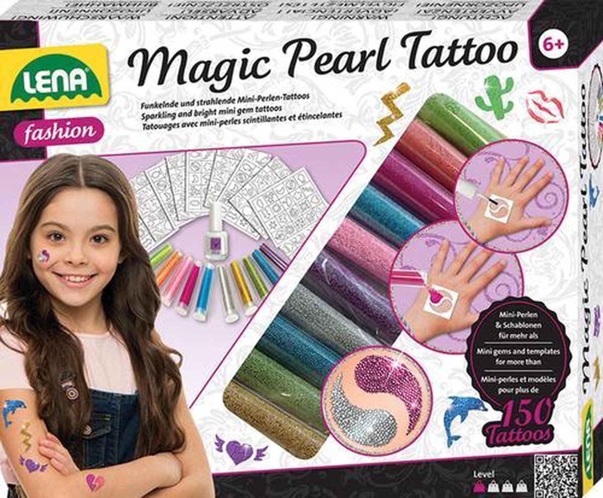 DIY tattoo set Magic Pearl junior 24 x 5 x 20 cm 210-delig