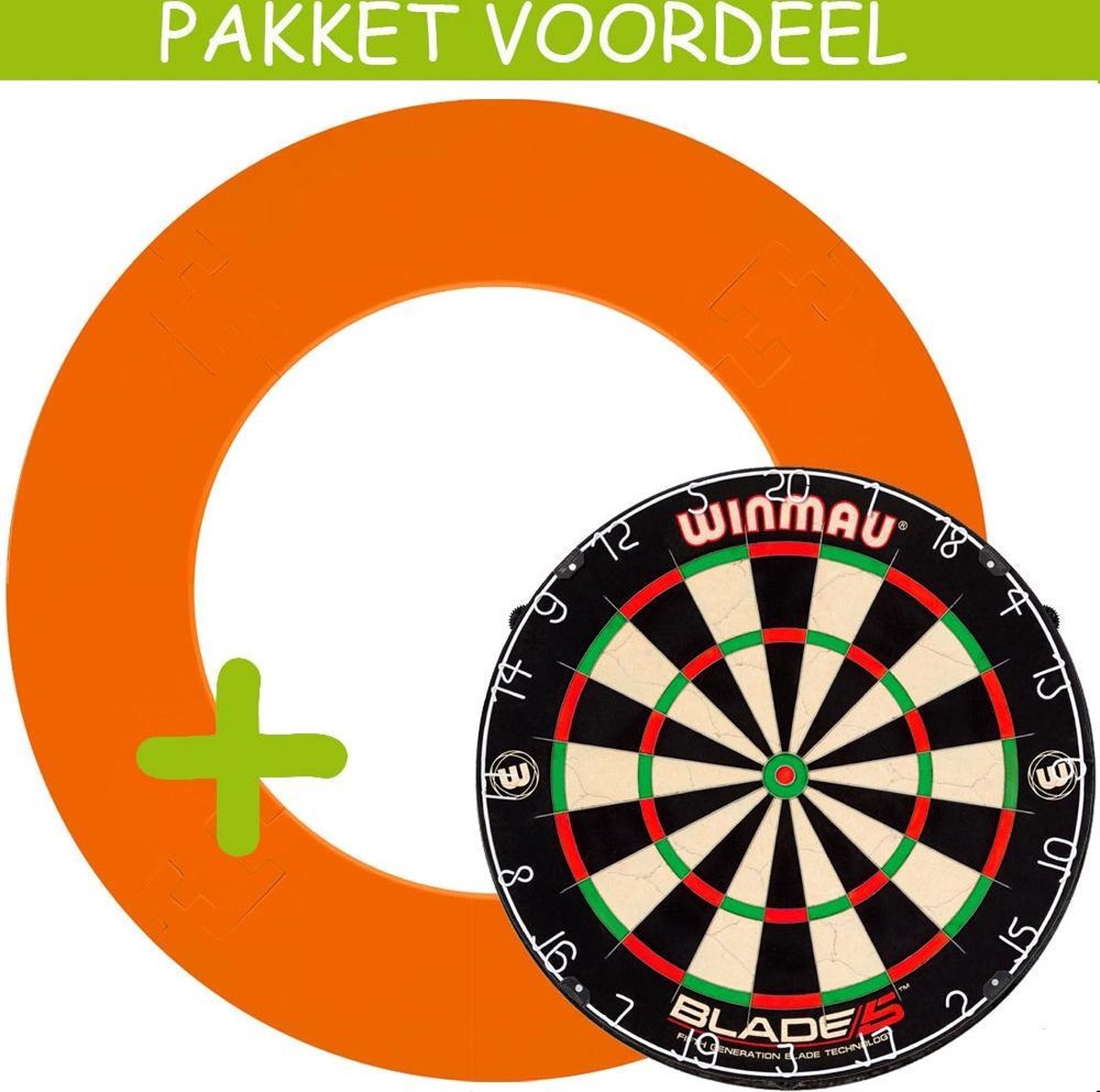 Dartbord Surround VoordeelPakket - Blade 5 -  EVA Surround-- (Oranje)