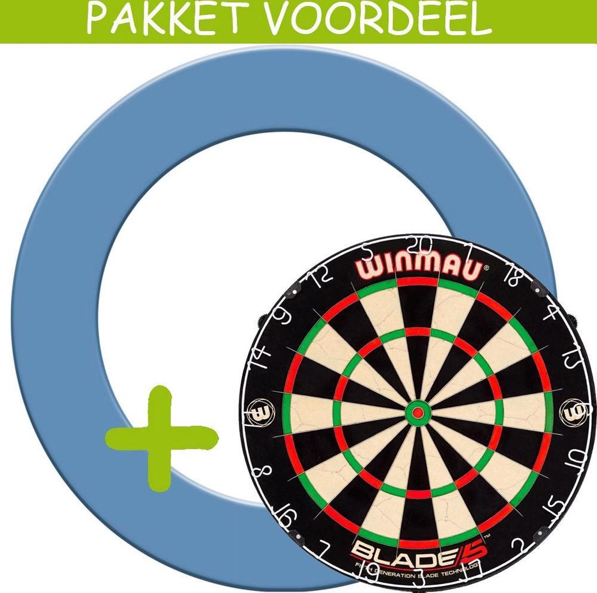 Dartbord Surround VoordeelPakket - Blade 5 -  Rubberen Surround-- (Aqua)