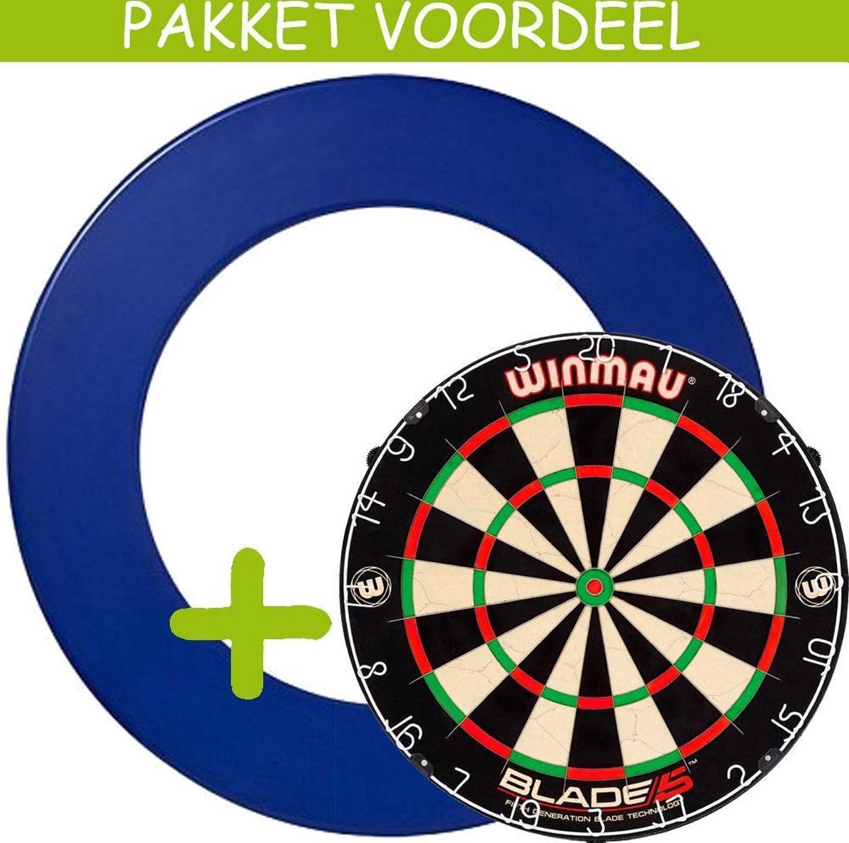 Dartbord Surround VoordeelPakket - Blade 5 -  Rubberen Surround-- (Blauw)