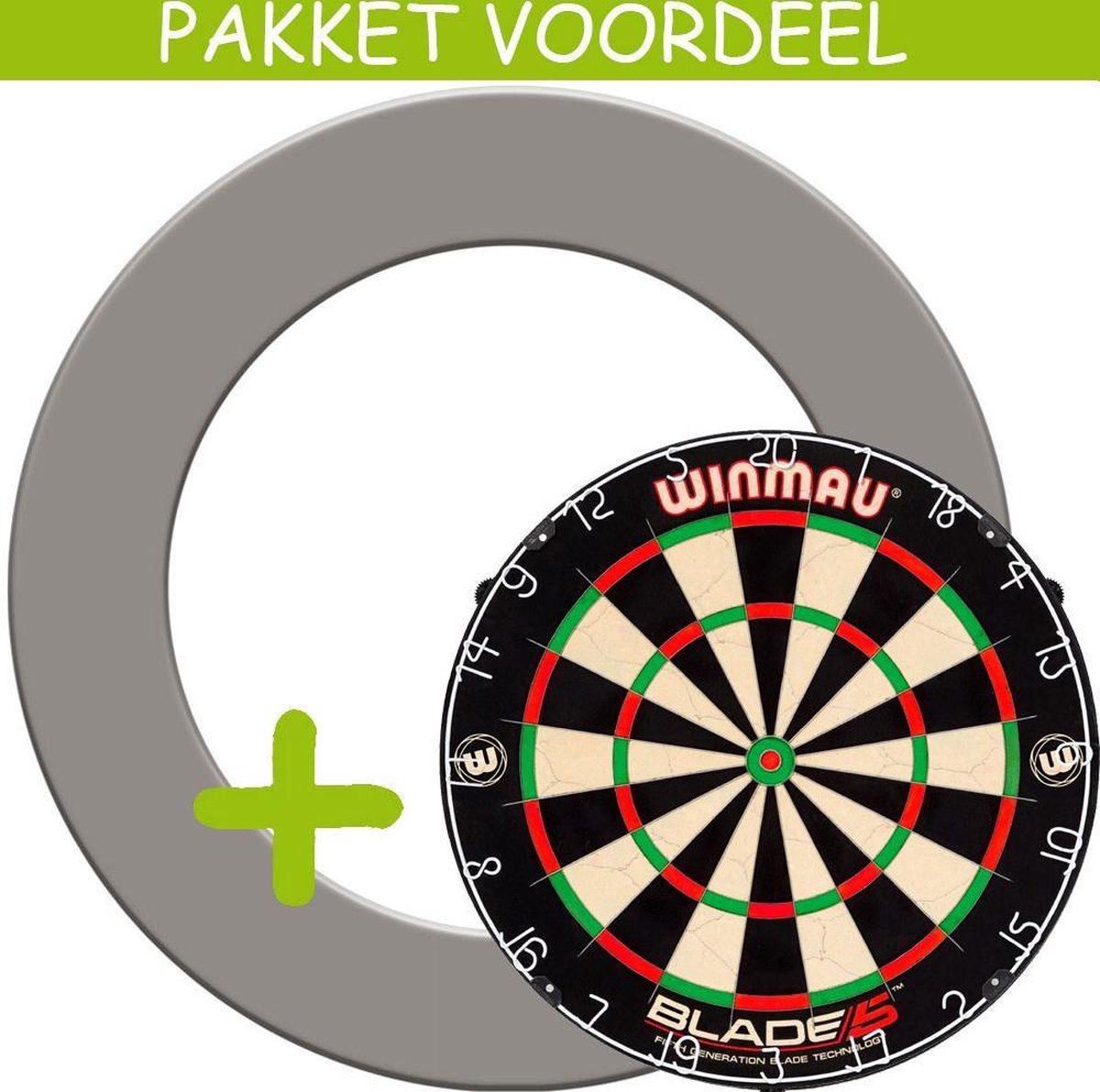 Dartbord Surround VoordeelPakket - Blade 5 -  Rubberen Surround-- (Grijs)