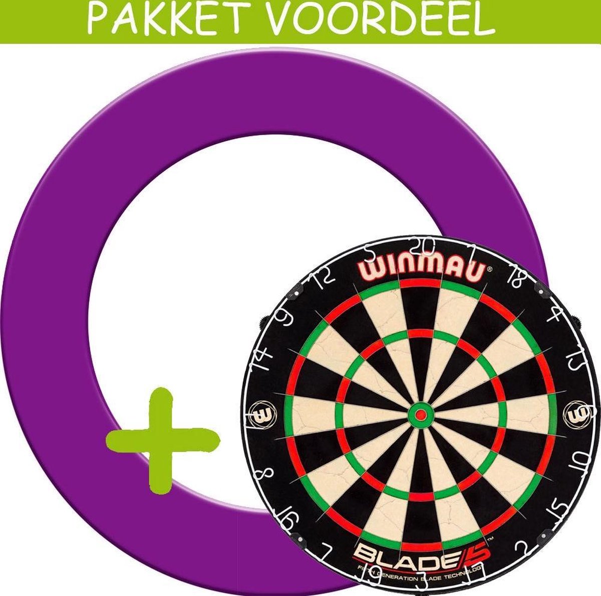 Dartbord Surround VoordeelPakket - Blade 5 -  Rubberen Surround-- (Paars)