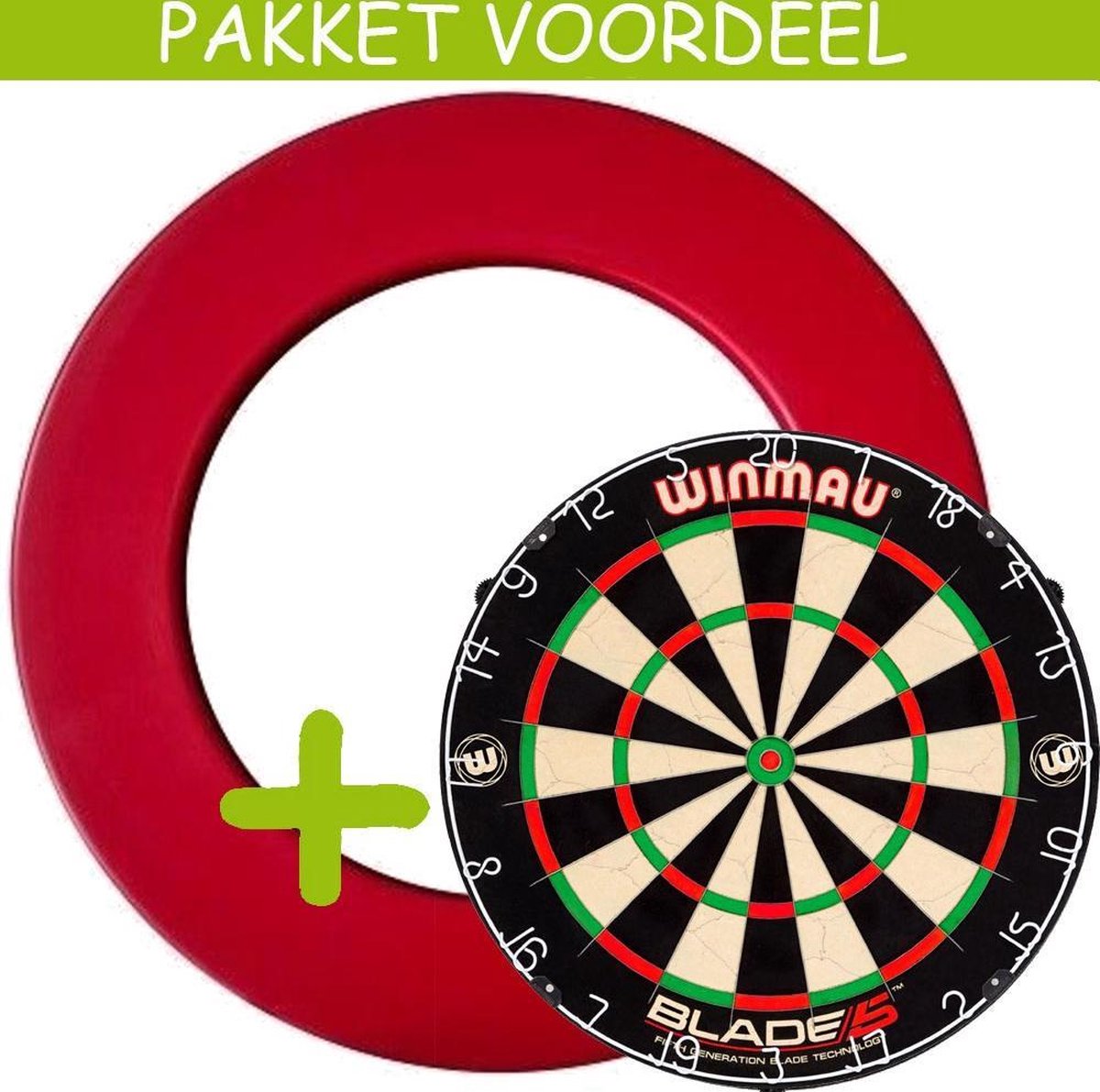 Dartbord Surround VoordeelPakket - Blade 5 -  Rubberen Surround-- (Rood)