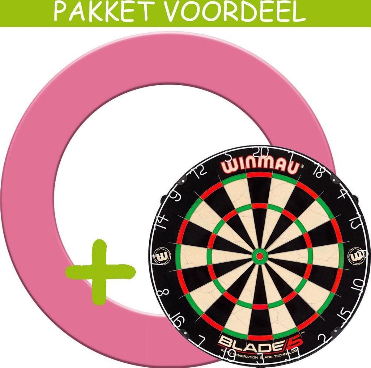 Dartbord Surround VoordeelPakket - Blade 5 -  Rubberen Surround-- (Roze)