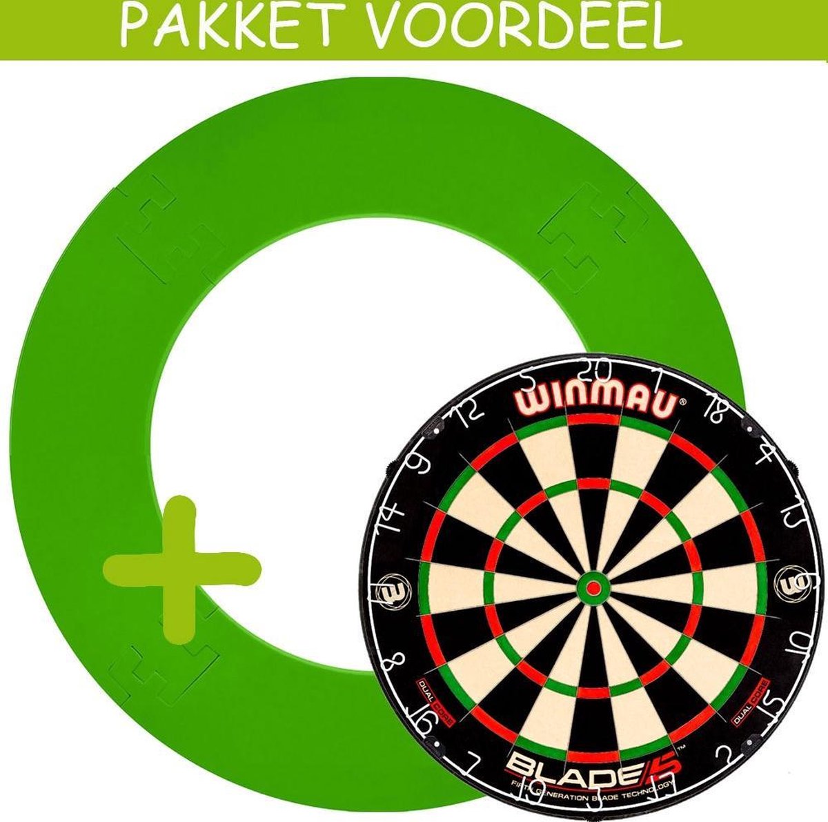 Dartbord Surround VoordeelPakket - Dual Core -  EVA Surround-- (Groen)