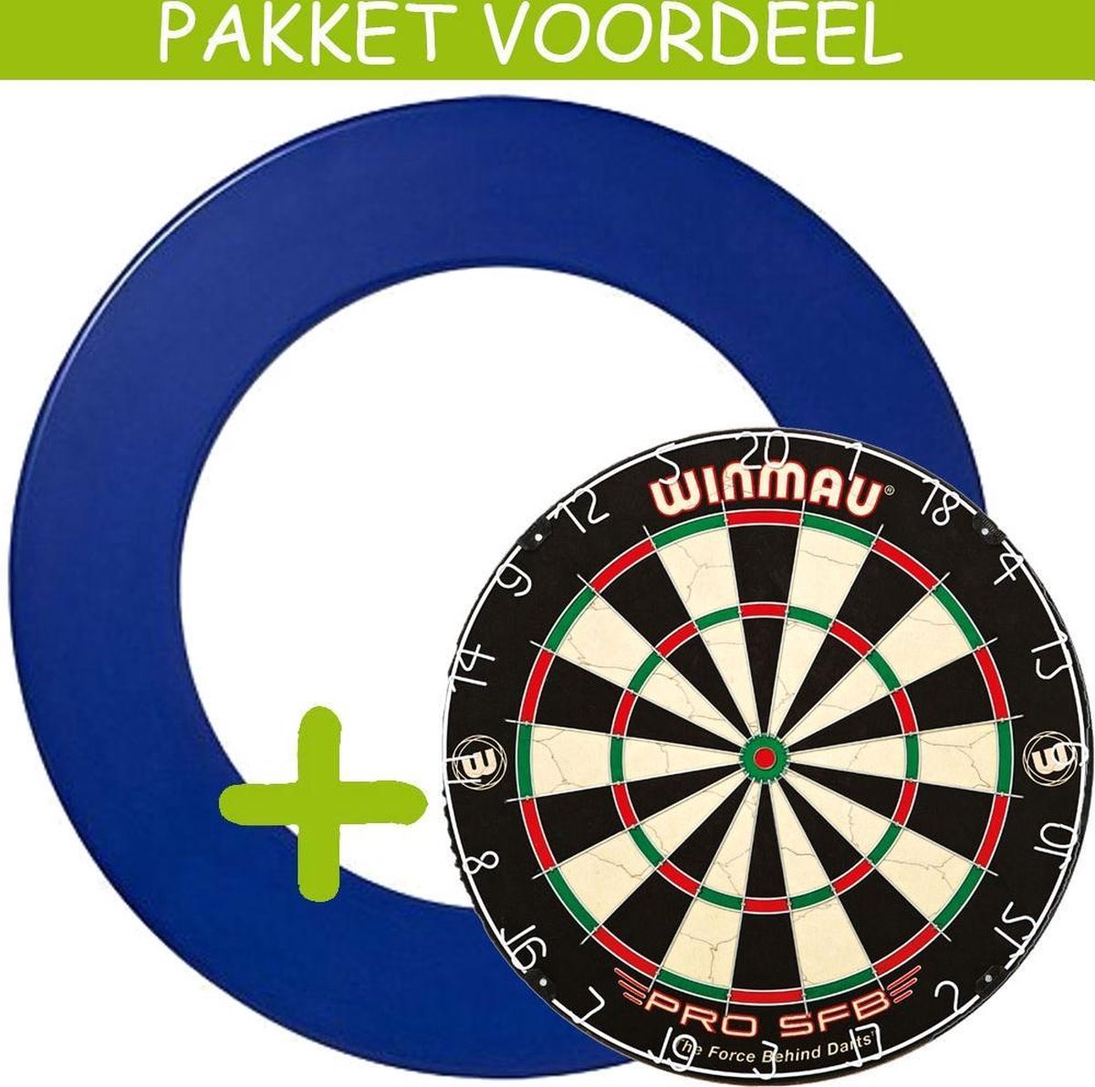 Dartbord Surround VoordeelPakket - Pro SFB -  Rubberen Surround-- (Blauw)