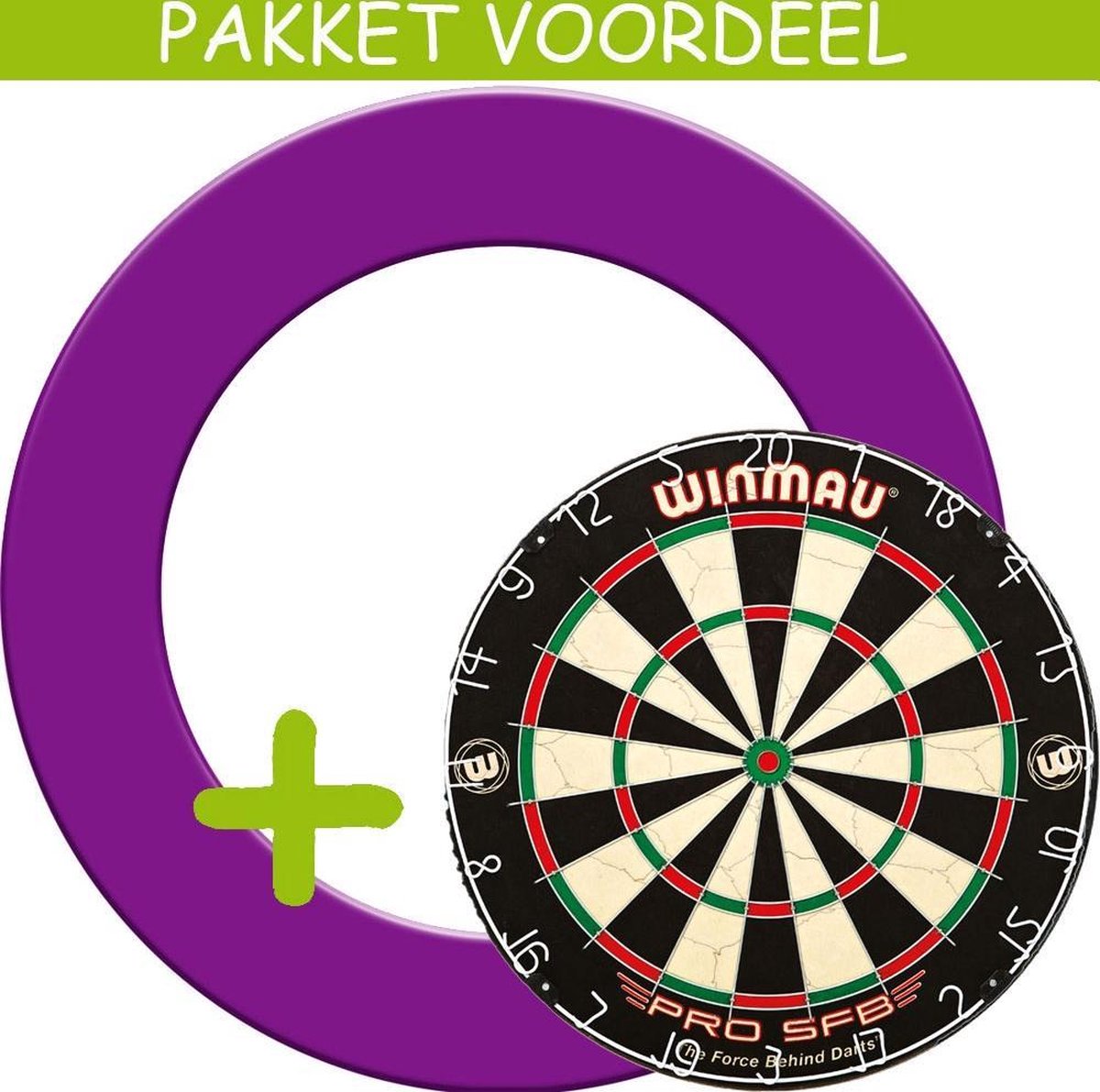 Dartbord Surround VoordeelPakket - Pro SFB -  Rubberen Surround-- (Paars)