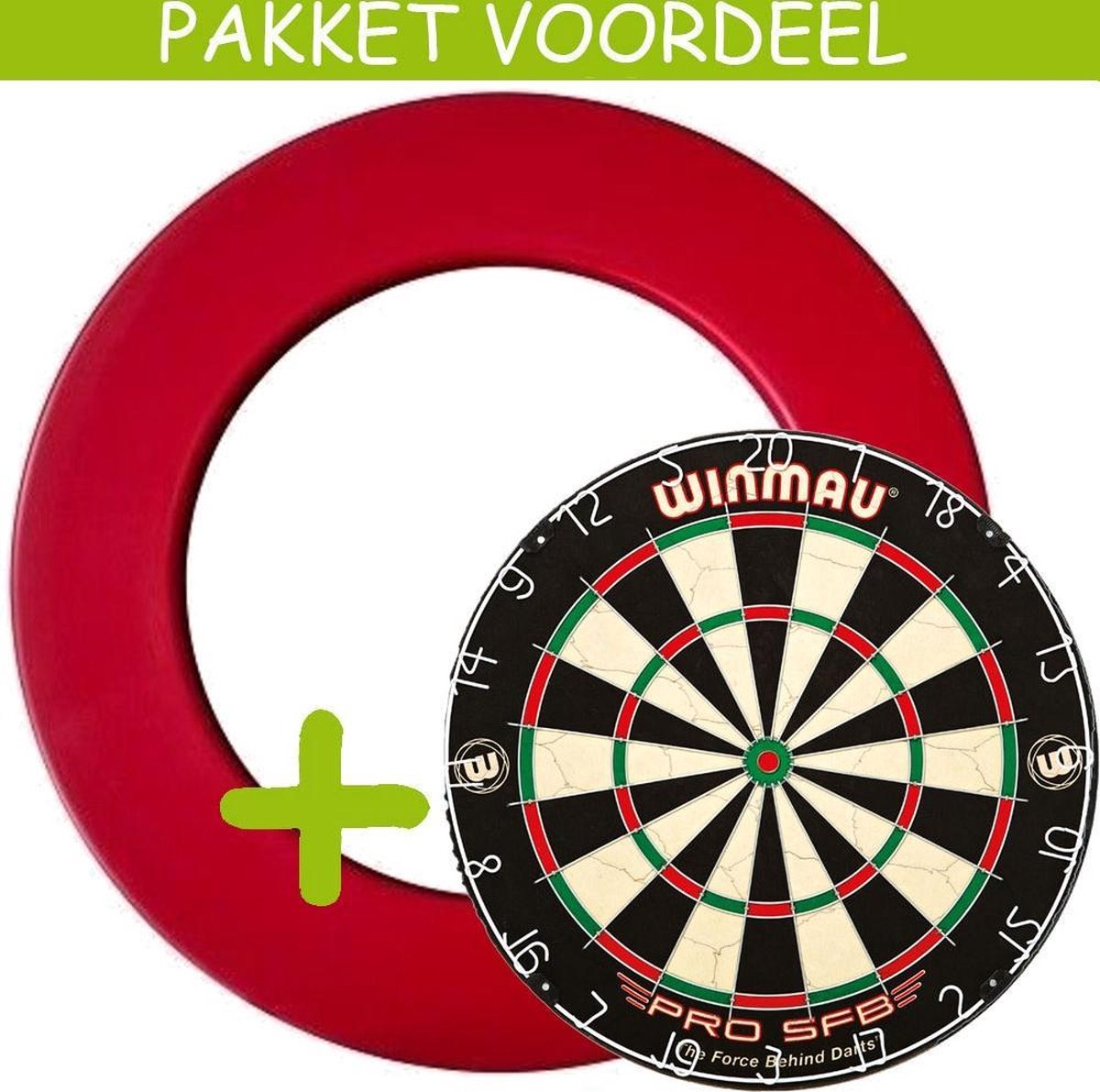 Dartbord Surround VoordeelPakket - Pro SFB -  Rubberen Surround-- (Rood)