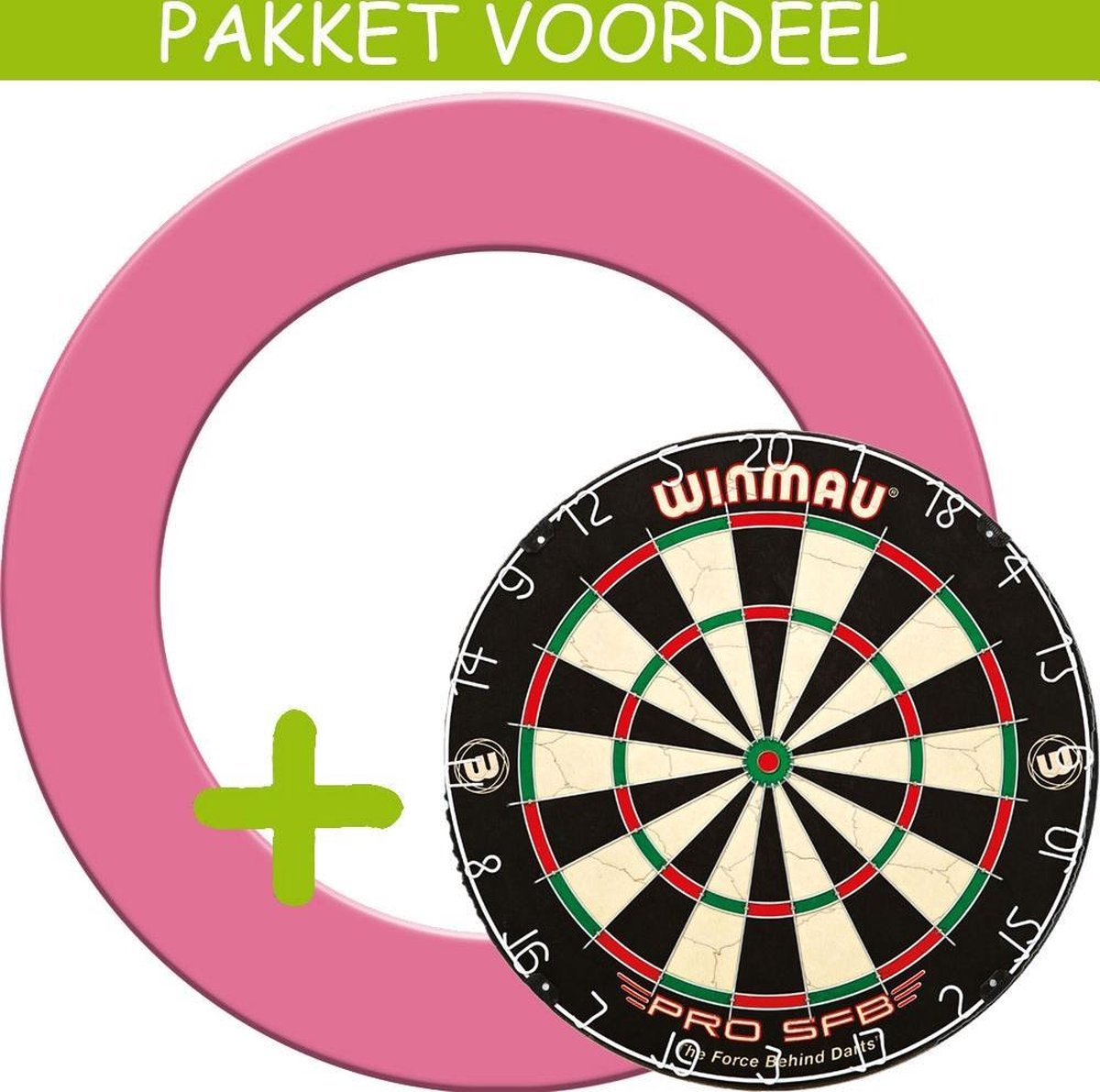 Dartbord Surround VoordeelPakket - Pro SFB -  Rubberen Surround-- (Roze)