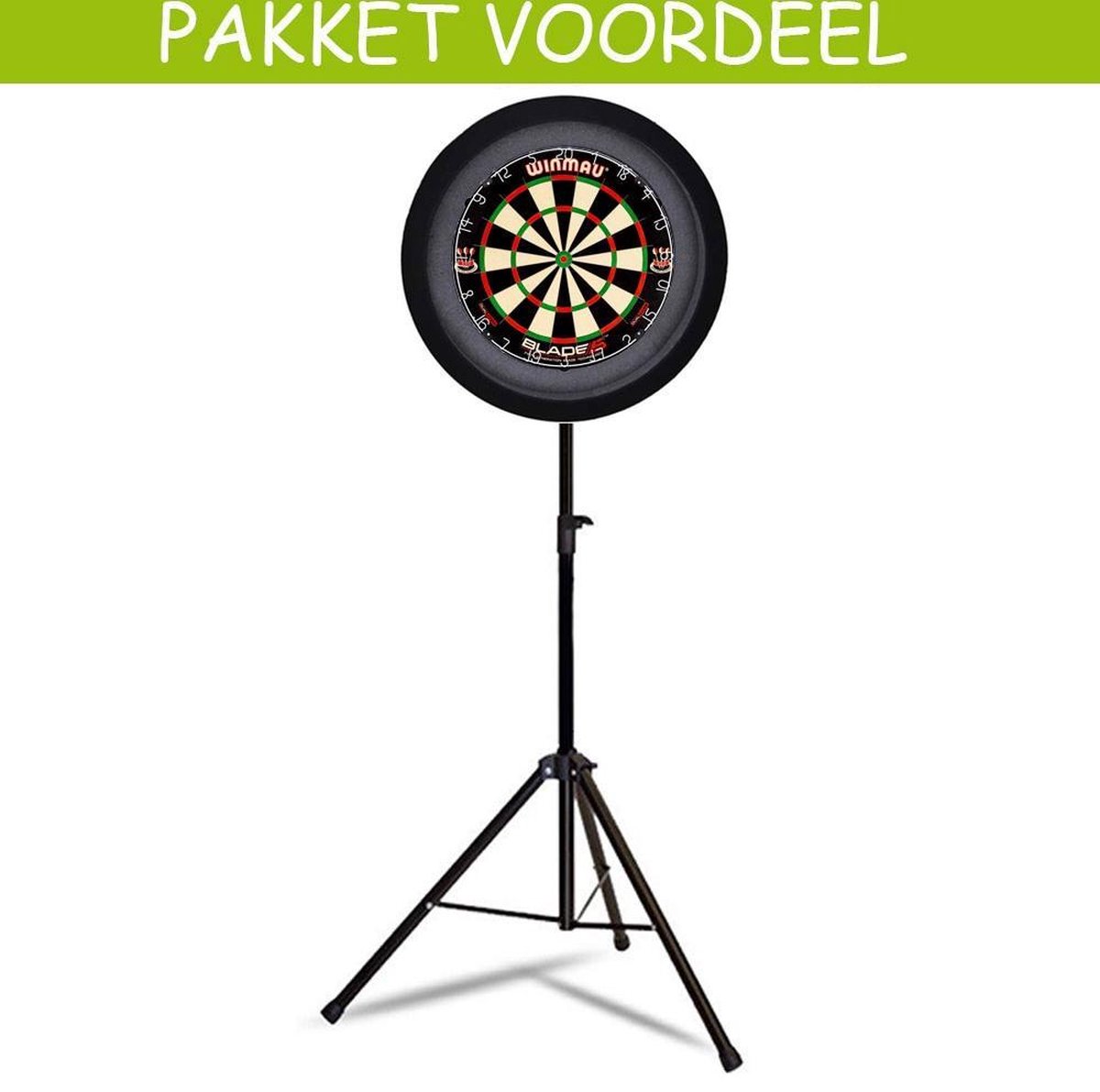 Lena Heavy Duty Dartstandaard - Dual Core -   - Dartbordverlichting Basic (Blauw)