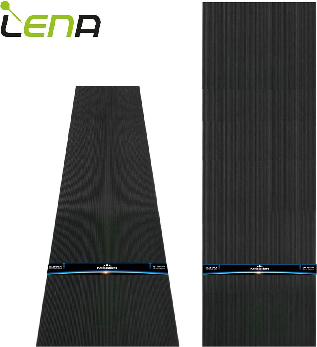 Lena Rubberen Dartmat (60 x 300 cm) + Mission Horizon Sticker