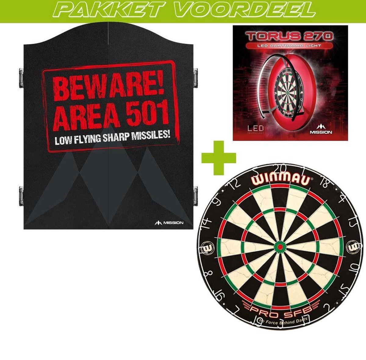 Mission Beware 501 + Winmau Pro SFB + Mission Torus 270