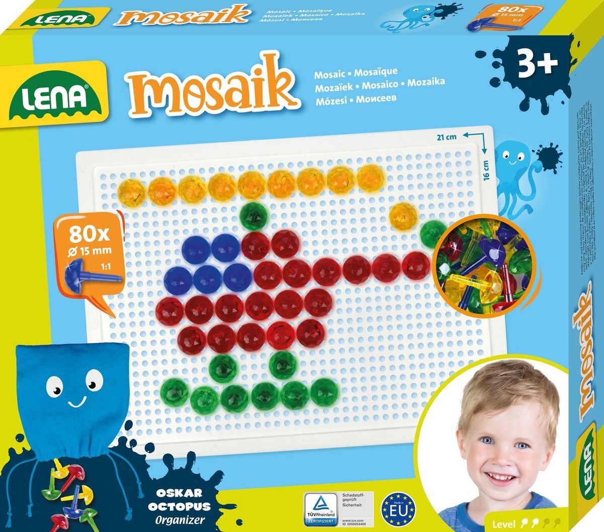 Mozaïek Set Transparant 80pcs 15mm