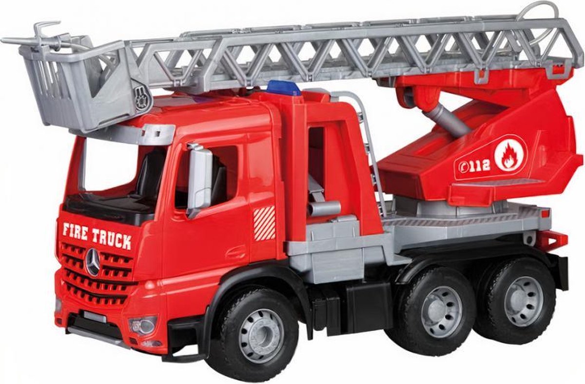 brandweerwagen jongens 49 x 19,5 x 30,5 cm rood/zwart