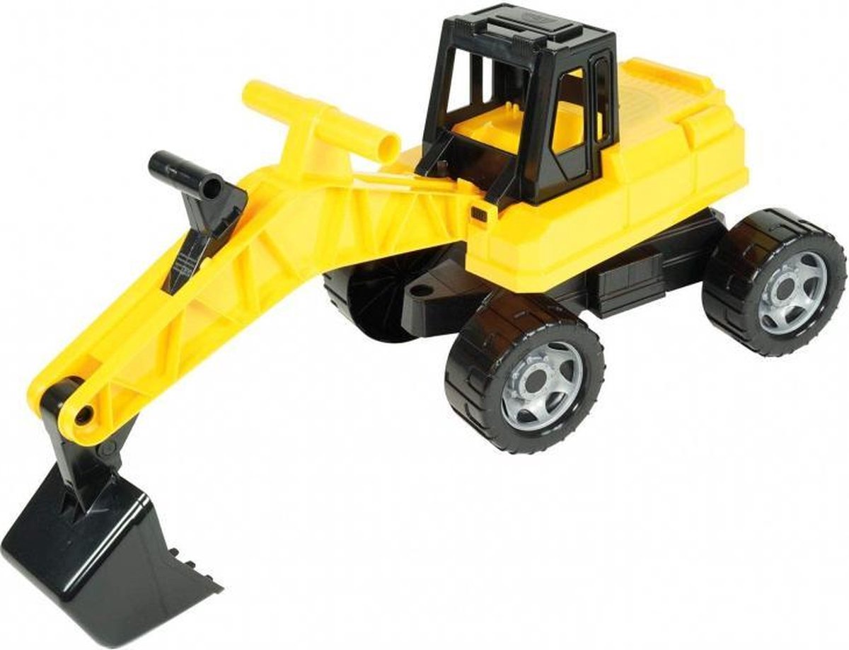 graafmachine Giga Trucks junior 70 cm zwart/geel