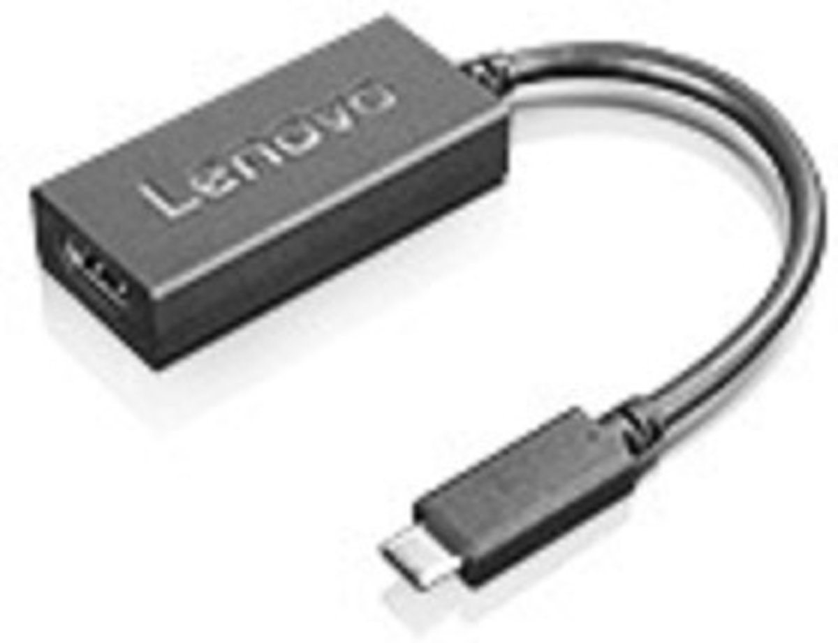 Lenovo 4X90M44010 USB-C HDMI Zwart kabeladapter/verloopstukje