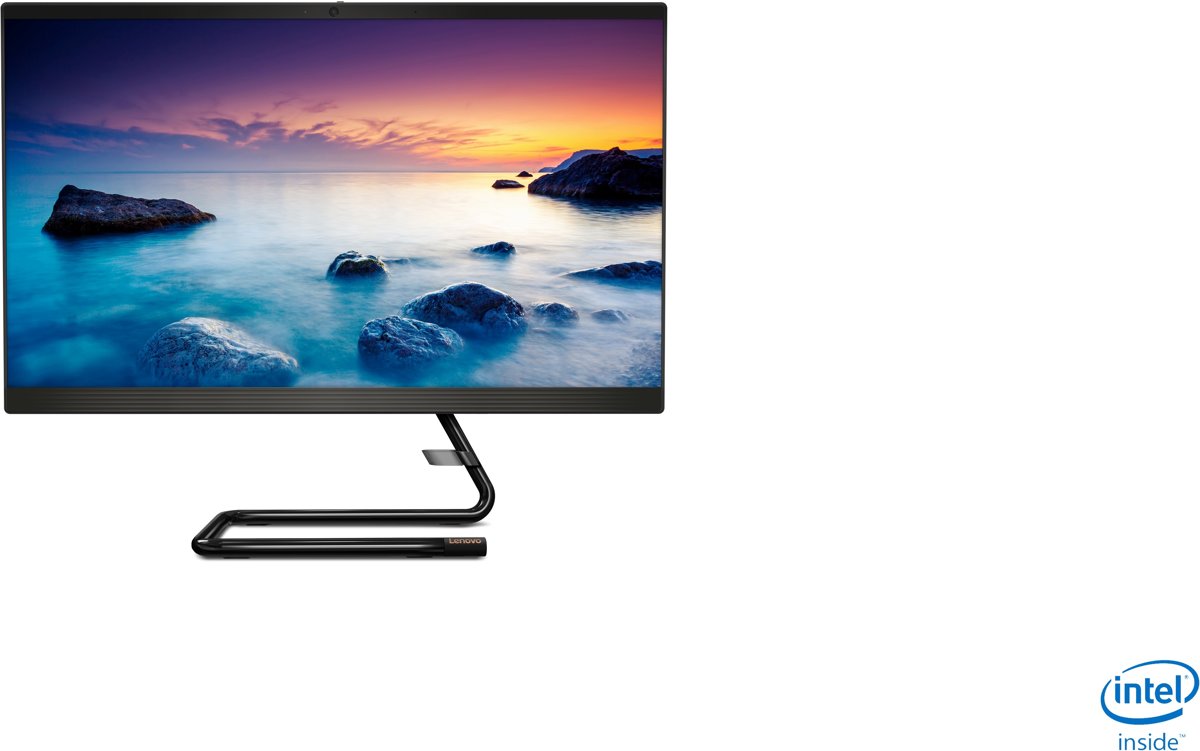 Lenovo IdeaCentre A340 60,5 cm (23.8) 1920 x 1080 Pixels 1,6 GHz Intel® 8ste generatie Core™ i5 Zwart Alles-in-één-pc