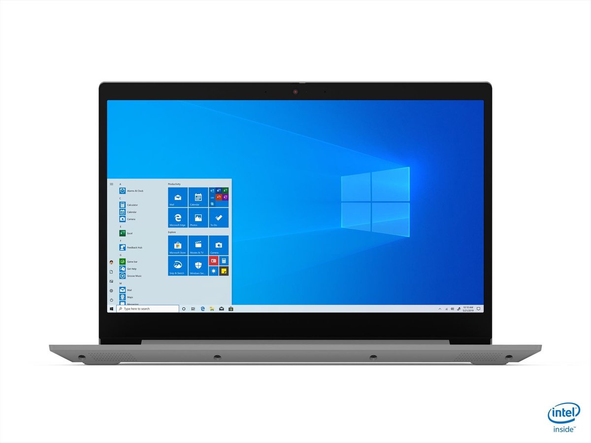 Lenovo IdeaPad 3 Notebook Grijs, Platina 39,6 cm (15.6) 1920 x 1080 Pixels Intel® 10de generatie Core™ i5 8 GB DDR4-SDRAM 512 GB SSD Wi-Fi 5 (802.11ac) Windows 10 Home