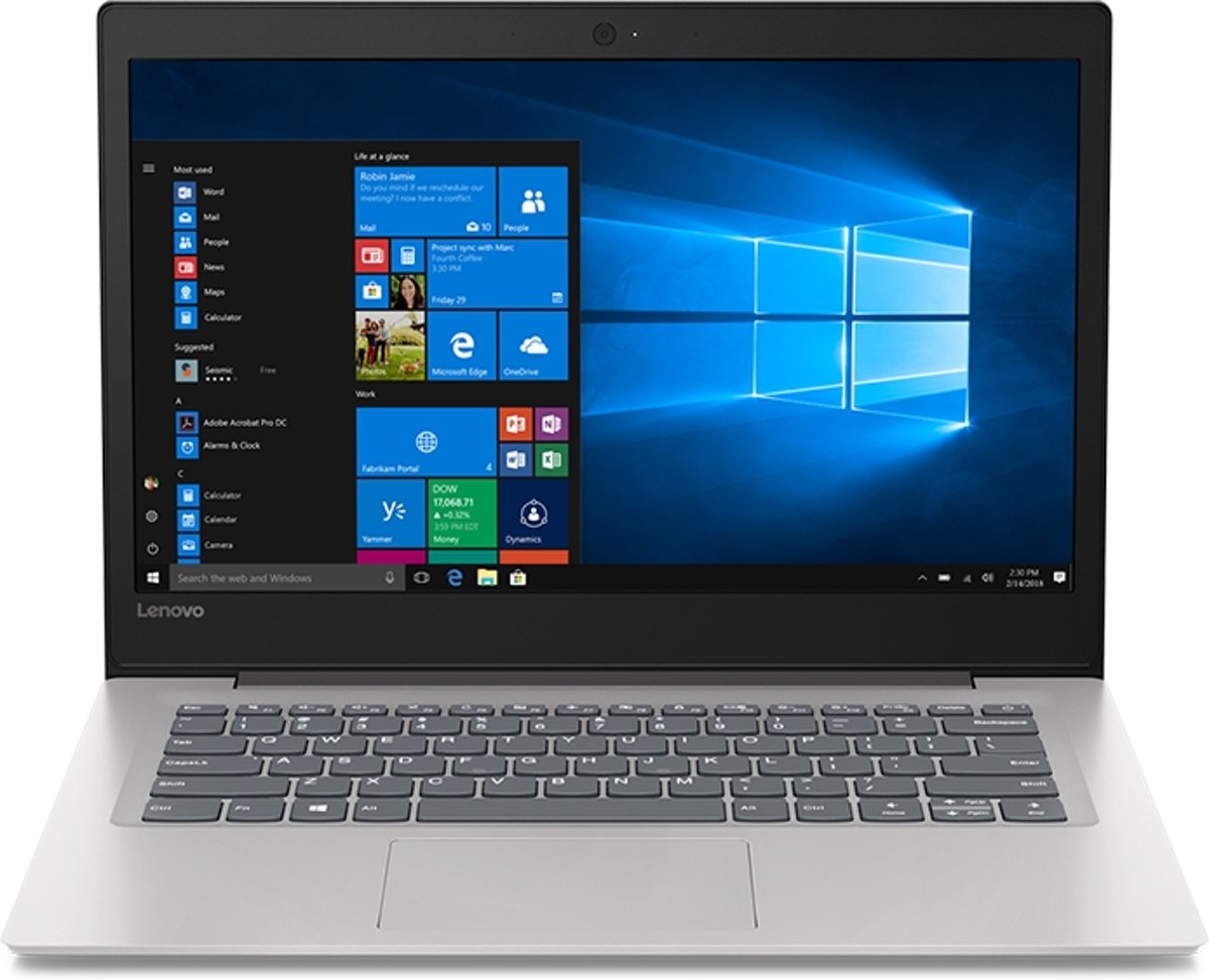 Lenovo IdeaPad S130 Grijs Notebook 29,5 cm (11.6) 1366 x 768 Pixels Intel® Celeron® N4000 4 GB LPDDR4-SDRAM 64 GB eMMC