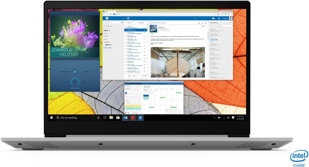 Lenovo IdeaPad S145 Grijs, Platina Notebook 39,6 cm (15.6) 1920 x 1080 Pixels Intel® 10e generatie Core™ i7 8 GB DDR4-SDRAM 512 GB SSD Windows 10 Home