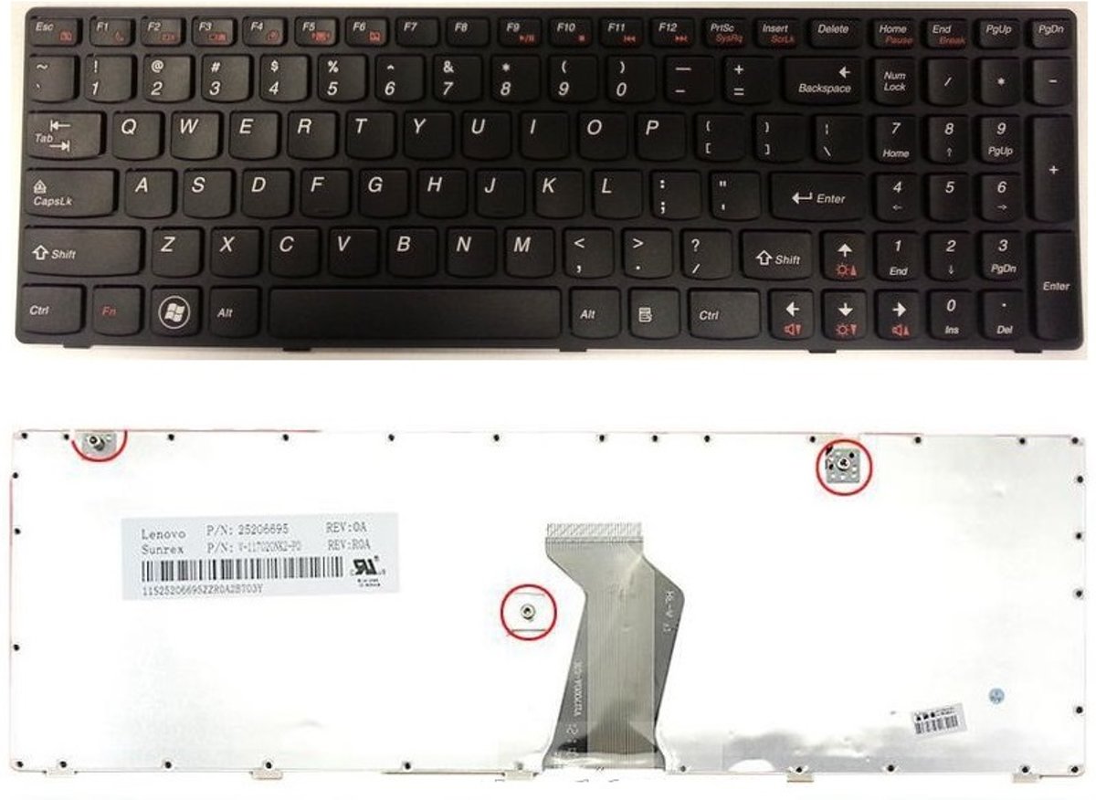 Lenovo Ideapad G580 US keyboard