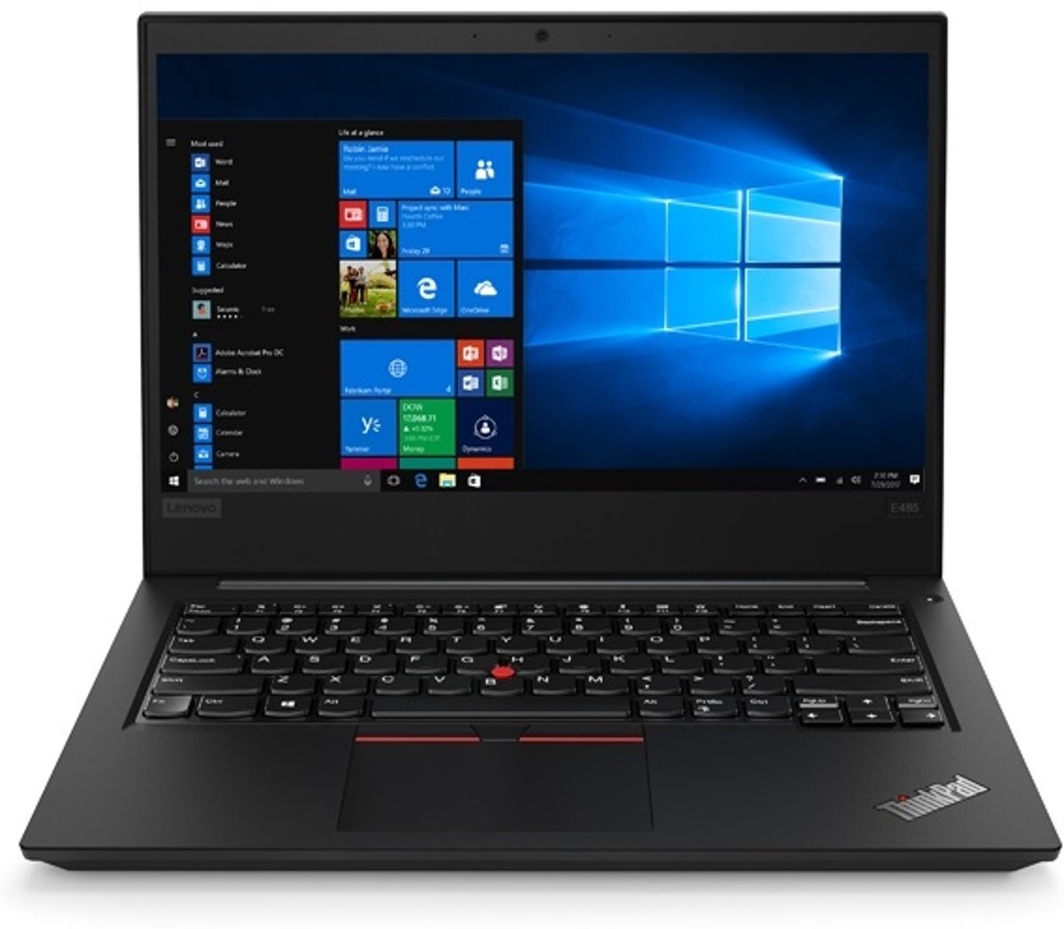 Lenovo ThinkPad E485 Zwart Notebook 35,6 cm (14) 1920 x 1080 Pixels 2,2 GHz AMD Ryzen 7 2700U