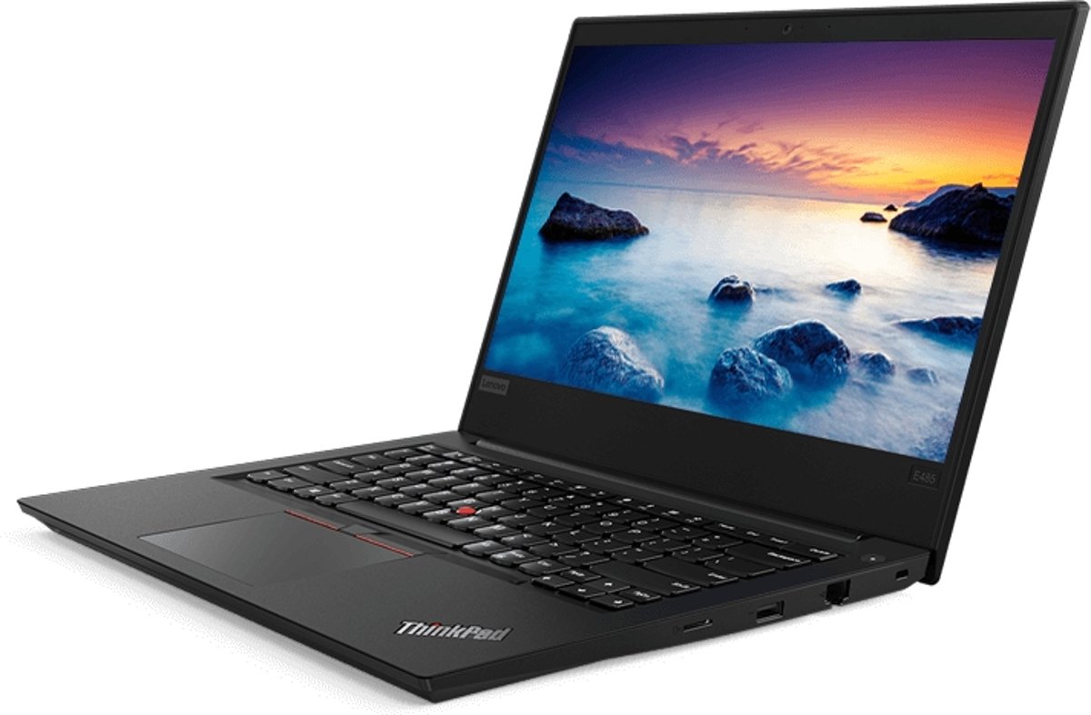 Lenovo ThinkPad E485 Zwart Notebook 35,6 cm (14) 1920 x 1080 Pixels AMD Ryzen 5 2500U 8 GB DDR4-SDRAM 256 GB SSD